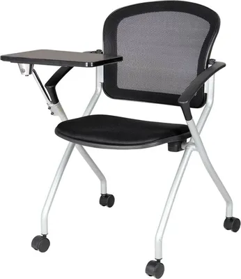 Produktbild von Dmora Stuhl mit Rollen Kalgoorlie Schwarz, 4 Räder, Armlehnen, Bürostuhl, Traglast 120 kg