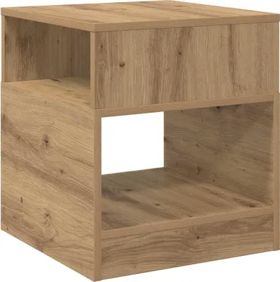 Obrázek produktu pro vidaXL Artisan dubový stolek 40,5 x 40 x 45 cm materiál na bázi dřeva