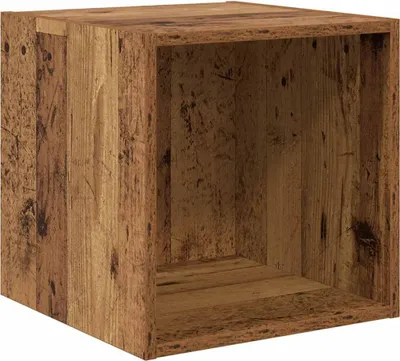 Zdjęcie produktu dla vidaXL Szafka ścienna z półką Drewno z odzysku 37 x 37 x 37 cm Materiał drewnopochodny