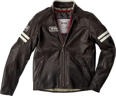 Produktbild von Spidi Vintage Motorrad Lederjacke Farbe: Schwarz, Grösse: 46