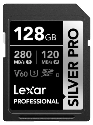 Produktbild von Lexar Silver Pro SD Karte 128GB