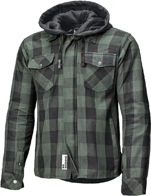 Image de Veste textile pour moto Held Lumberjack II, noir/vert, M