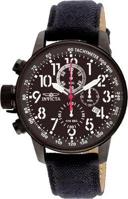 Zdjęcie produktu dla Invicta I-Force 1517 Zegarek Męski - Mechanizm Kwarcowy - Stal Nierdzewna z Czarną Tarcza - 46 mm
