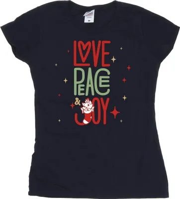 Produktbild von Disney - "The Aristocats Love Peace Joy" T-Shirt für Damen BI8377 (XXL) (Marineblau)