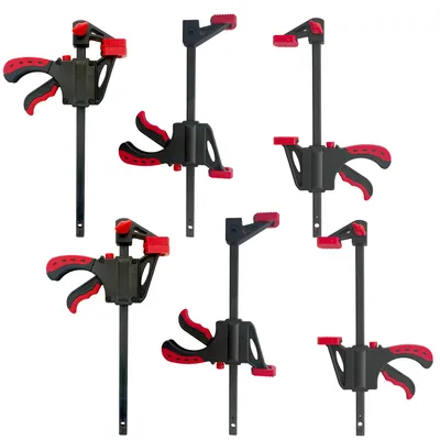 Produktbild von GIHAUVIA 6x Schnellspannzwinge 100 mm Einhandzwinge Klemmzwinge Schraubzwingen