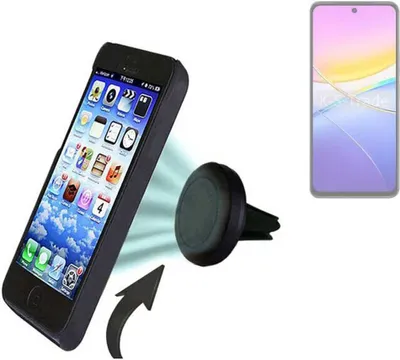 Produktbild von K-S-Trade kompatibel mit Vivo Y37 5G Auto Handy Halterung KFZ Halter Lüftungsgitterhalterung Air Vent mount Smartphone Halter
