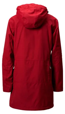 Produktbild von Owney Arnauti Langjacke Damen Dunkelrot XXL wetterfest Hundehalter Wanderjacke atmugsaktiv mit Reflektoren