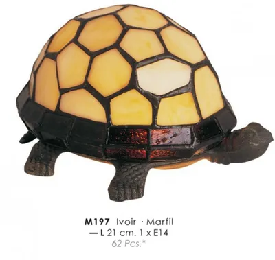 Produktbild von Tiffany Decoleuchte Durchmesser 21cm M197 Schildkröte creme Leuchte Lampe von Casa Padrino