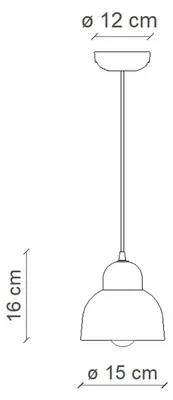 Productafbeelding van DECO' BERIMBAU C2611, Hanglamp van keramiek, Ferroluce