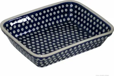Produktbild von Original Bunzlauer Keramik Auflaufform 2,7 Liter für 4 Personen mit hohen Rand 7cm Design 42