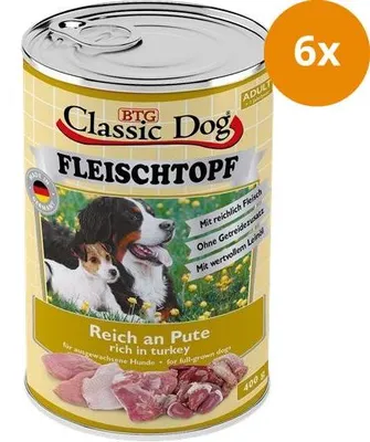 Produktbild von Classic Dog Fleischtopf Pute 400g