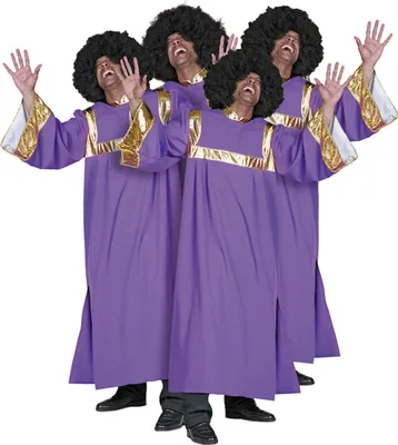 Produktbild von W5520-56 lila-gold Herren Gospelsänger Kostüm Gr.56