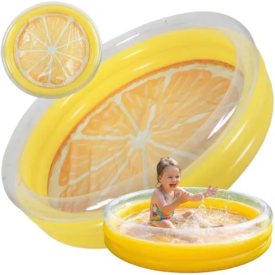 Produktbild von Kinderplanschbecken Lemon 148 x 30 cm 3 Ringe aufblasbar