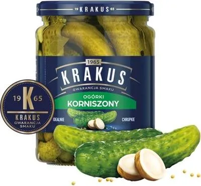 Obrázok produktu pre Krakus uhorky uhorky s cesnakom 500 g