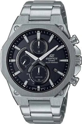Produktbild von Casio Herrenuhr EDIFICE Premium Herren Silber Saphirglas Solar EFS-S570D-1AUEF