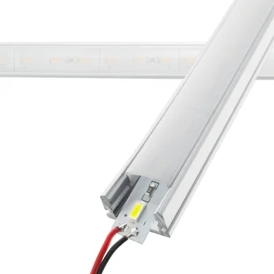 Produktbild von LED Aluminium Strip 12V Blau inkl. LED Kanal Alu Profil (Profil A) Länge 1 Meter