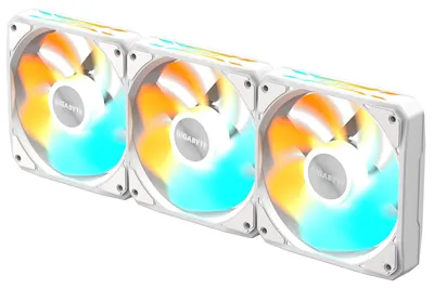 Image de GIGABYTE Ventilateur EZ CHAIN RVS FAN 3-PACK, 3x120mm, blanc