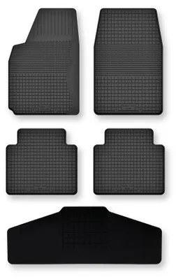 Produktbild von Gummi-Fußmatten + Tunnel für Ford Explorer MK2 1994-2000 (SUV) – 5-tlg, Schwarz, Semi-Universal, angepasst – Wielganizator Semi-Universal