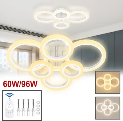 Obrázek produktu pro XINZI LED stropní svítidlo 60W 4200LM - stmívatelné 2800K-6500K, moderní design, ideální pro obývací pokoj ložnici kuchyň předsíň balkon vchodové dveře dětský pokoj