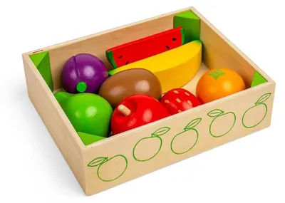 Image de Bigjigs Cagette de fruits en bois pour petits