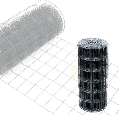 Produktbild von Gartenzaun Maschendraht 0,6x10m Zaun Gitterzaun Schweißgitter Wildzaun RAL7016