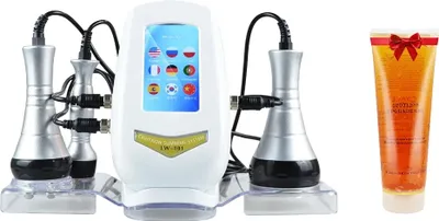Immagine prodotto di Massaggiatore rassodante per il corpo, tecnologia RF multifunzionale, rassodamento della pelle, EU-STECKER con gel
