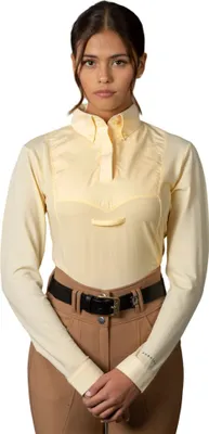 Image de Aubrion - Chemise Passant pour Cravate Femme Manches Longues ER1886 (XXL) (Jaune)