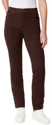 Immagine prodotto di Jeans da donna Gloria Vanderbilt, modello Amanda Classic, vita alta, taglio aderente, colore caffè