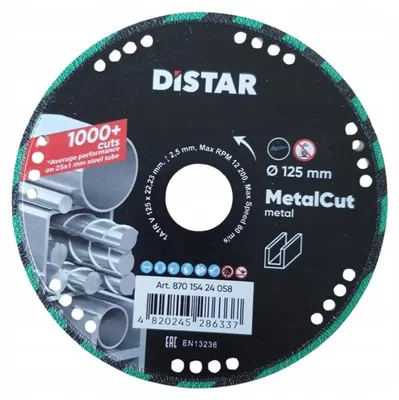 Immagine prodotto di Disco diamantato per taglio metalli, 125 x 1,5/1,2 x 22,2 mm