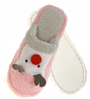 Immagine prodotto di Pantofole natalizie rosa - pantofole calde taglia 36-37 - comode pantofole - pantofole - pantofole da donna