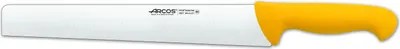 Produktbild von Salamimesser Arcos Farbe - Prof  295700  in Edelstahl Nitrum und mango ergonomische gelbe Polypropylenklinge und 30 cm Klinge, Schaukasten