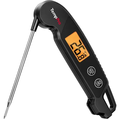 Produktbild von Fleischthermometer digitale Grillthermometer, klappbare Sonde, wasserdicht, fuer Grill und Kochen