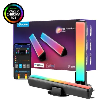 Produktbild von Govee H6056, Intelligentes Panel, Wi-Fi/Bluetooth, Schwarz, LED, Multi, 2200 K