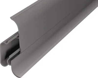 Produktbild von Prinz Kabelkanal-Sockelleiste zweiteilig dunkelgrau 60x2500 mm