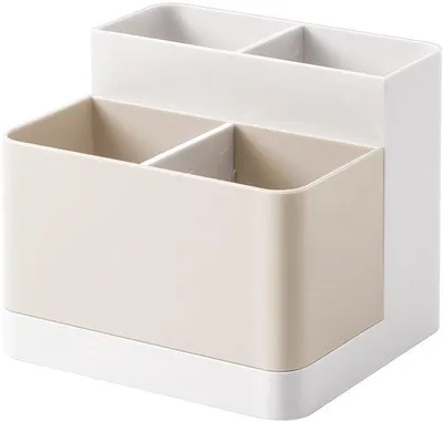 Obrázek produktu pro Organizér na psací stůl Ibenzoa® se 4 přihrádkami – kompaktní úložný prostor o rozměrech 12,7 x 11,4 x 10,8 cm, vhodný do kanceláře i do domácnosti