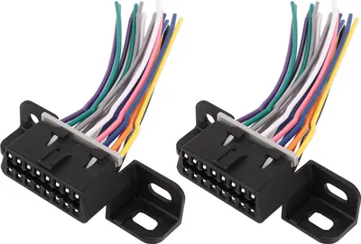 Image de 2PCS Diagnostic OBD2 16 PIN Female Connector Harness Car 16 PIN Female Plug Universally Fit for Most OBD2 Connector