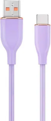 Produktbild von Gembird CC-USB2S-AMCM-1.5M-P, 1,5 m, USB A, USB C, USB 2.0, 480 Gbit/s, Violett