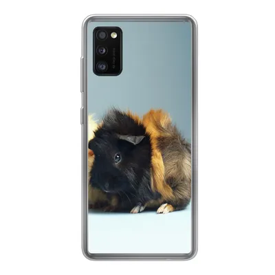 Produktbild von MuchoWow® Handyhülle Schutzhülle Hülle für Samsung Galaxy A41 Zwei kleine Meerschweinchen Silikon Softcase Handy Hülle - Mobiltelefon
