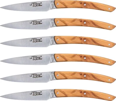 Produktbild von Laguiole Jean Dubost Messer Set 6 tlg., Olivenholz