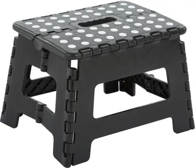 Produktbild von Escalo Klappbarer Tritthocker Uppy – Stabiler Kunststoff, Kompakt, mit Griff, Rutschfeste Oberfläche, Max. Belastung: 150 kg
