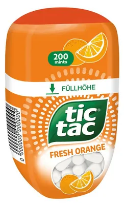 Zdjęcie produktu dla Tic Tac Fresh Orange Big Pack pikantny smak pomarańczowy 98g