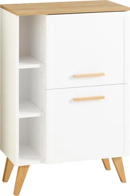 Produktbild von pelipal QUICKSET Unterschrank Weiß Matt mit 2 Türen und 5 Einlegeböden