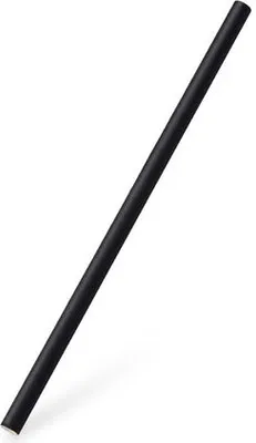 Produktbild von 200x Papiertrinkhalme JUMBO schwarz 20 cm Ø8 mm