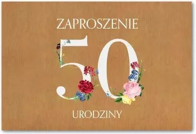 Obrázok produktu pre Pozvánka na narodeniny 50 ZT39 (10ks)