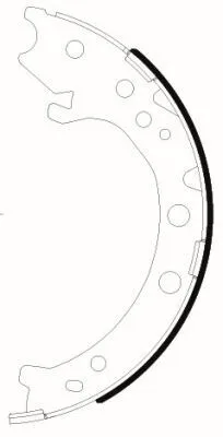 Produktbild von TEXTAR 91083100 Handbremsbeläge für HONDA CR-V III (RE) Handbremse 198mm