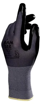 Produktbild von MAPA Professional Ultrane 553 – Nitrilhandschuhe für mechanischen Schutz in der Automobilbranche, bei Behörden, im Bauwesen und in weiteren allgemeinen Bereichen, schwarz, Größe 10 (1 Paar)