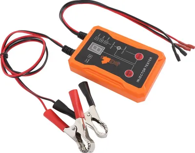 Image de Testeur d'injecteurs automobiles, 12 V, 4 modes d'impulsion, affichage LED, dépannage efficace, kit de test d'injecteurs pour motos, orange