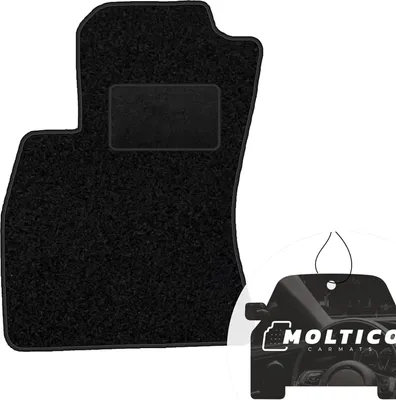 Produktbild von moto-MOLTICO Fahrer Fußmatte Auto Velours Fahrerseite Autoteppiche Schwarz Fahrermatte 1-teilig passend für Fiat Freemont 2011-2015