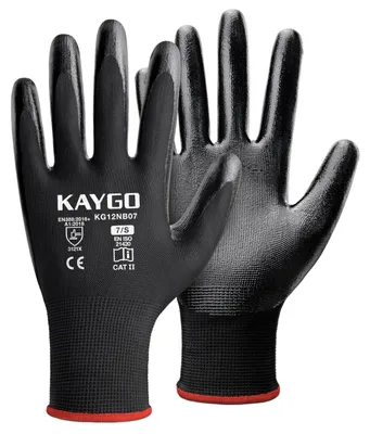 Produktbild von KAYGO Arbeitshandschuhe Nitril beschichtet, 12 Paar, KG12N