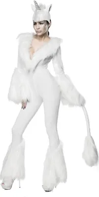 Produktbild von White Unicorn / Weißes Einhorn Kostüm Größe L = 40